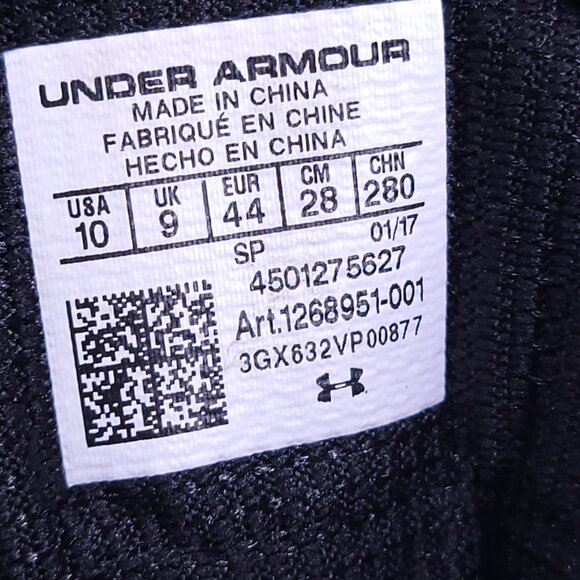 Under Armour Stellar Tactical Boots Mens 10 Black Combat Military - Picture 15 of 15
